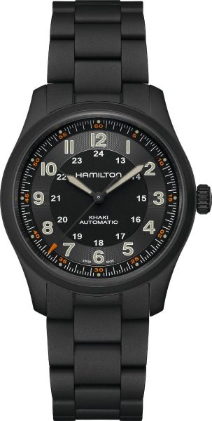 Orologio automatico HAMILTON Khaki Field Titanium 38 mm Nero