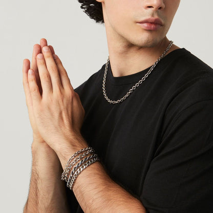 Bracciale Catena Ovale Grande GIOVANNI RASPINI