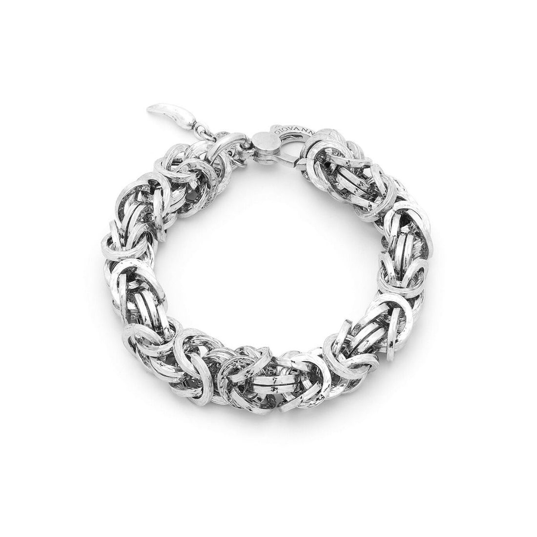 Bracciale Maglia Bizantina Martellata GIOVANNI RASPINI