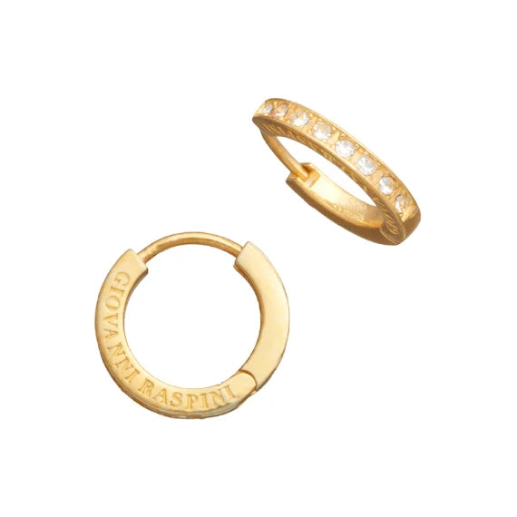 Orecchini HUGGIE CRYSTAL DORATI Giovanni Raspini