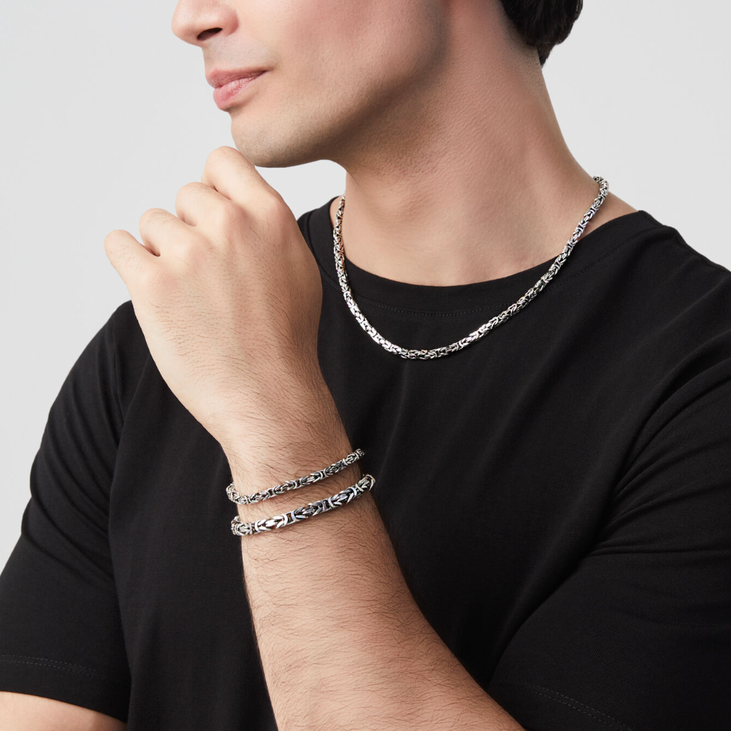 Collana Uomo BIZANTINA QUADRA PICCOLA Giovanni Raspini