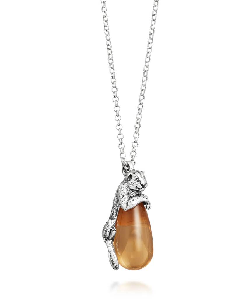 Collana PENDENTE GOCCIA LEOPARDO Giovanni Raspini