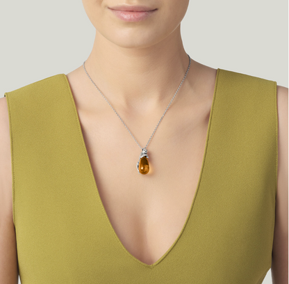 Collana PENDENTE GOCCIA LEOPARDO Giovanni Raspini