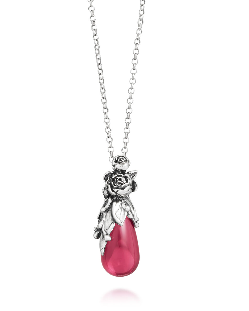 Collana PENDENTE GOCCIA PEONIE Giovanni Raspini