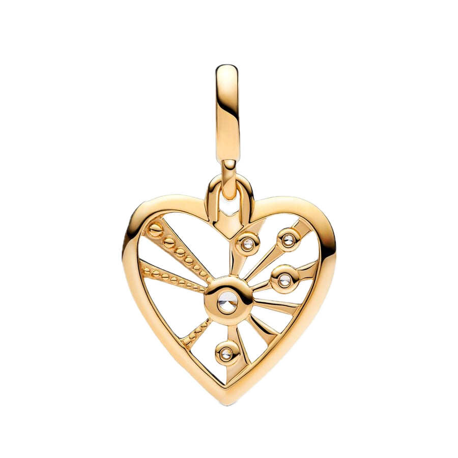 Charm MEDALLION HEART &amp; RAYS Pandora 762691C01