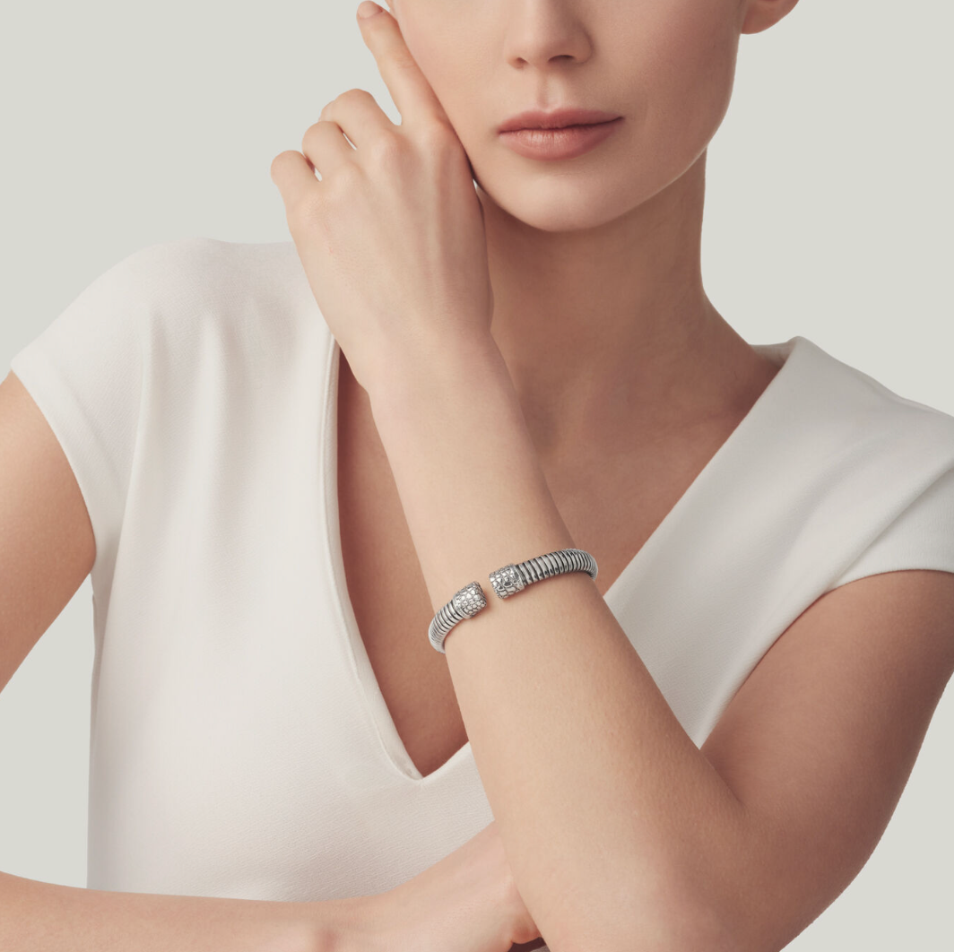 Bracciale TUBOGAS CROCO MEDIO Giovanni Raspini