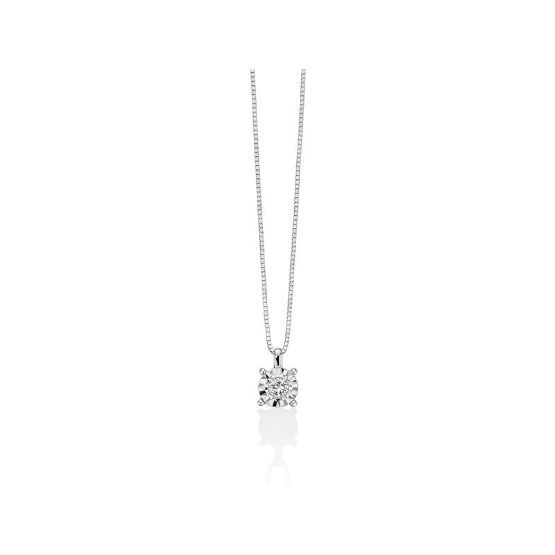Collana Donna PUNTO LUCE Diamante Puro 0,01 ct Miluna