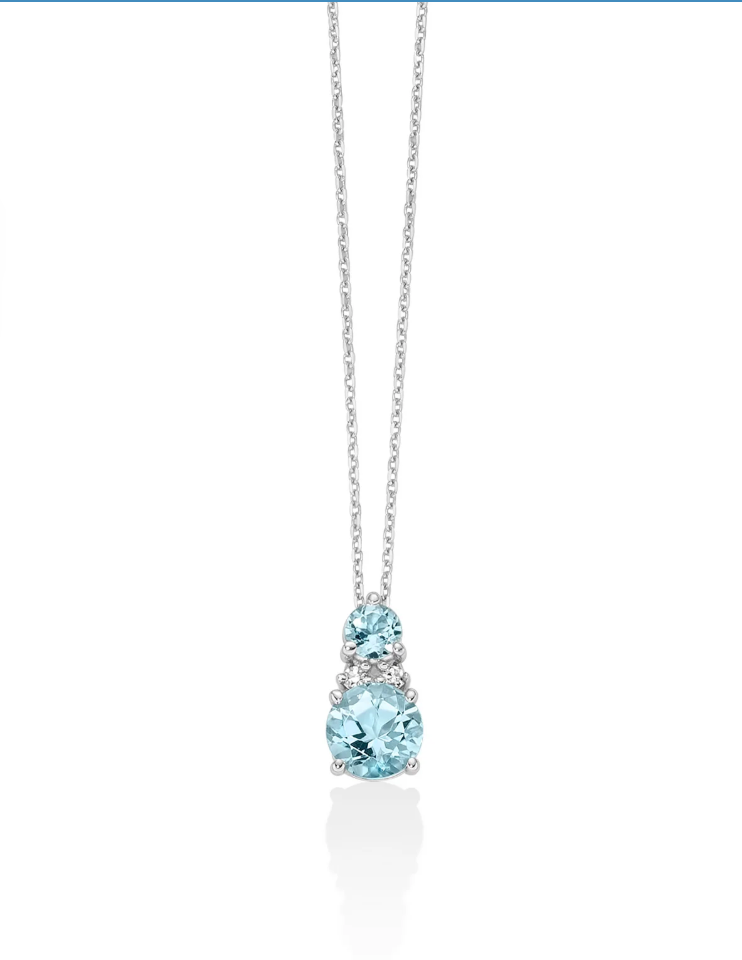 Collana Donna GEMMA DEL CIELO E DIAMANTI Miluna