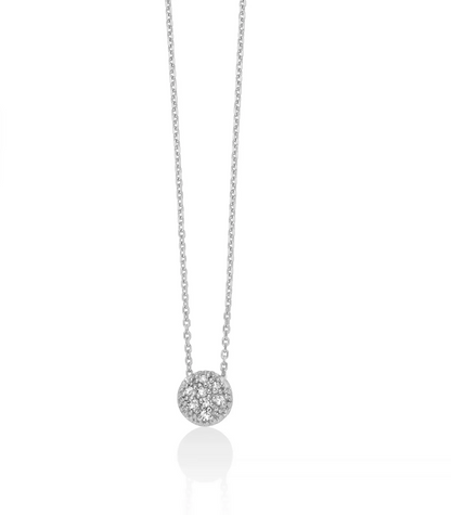 Collana Donna CERCHIO E DIAMANTI Miluna