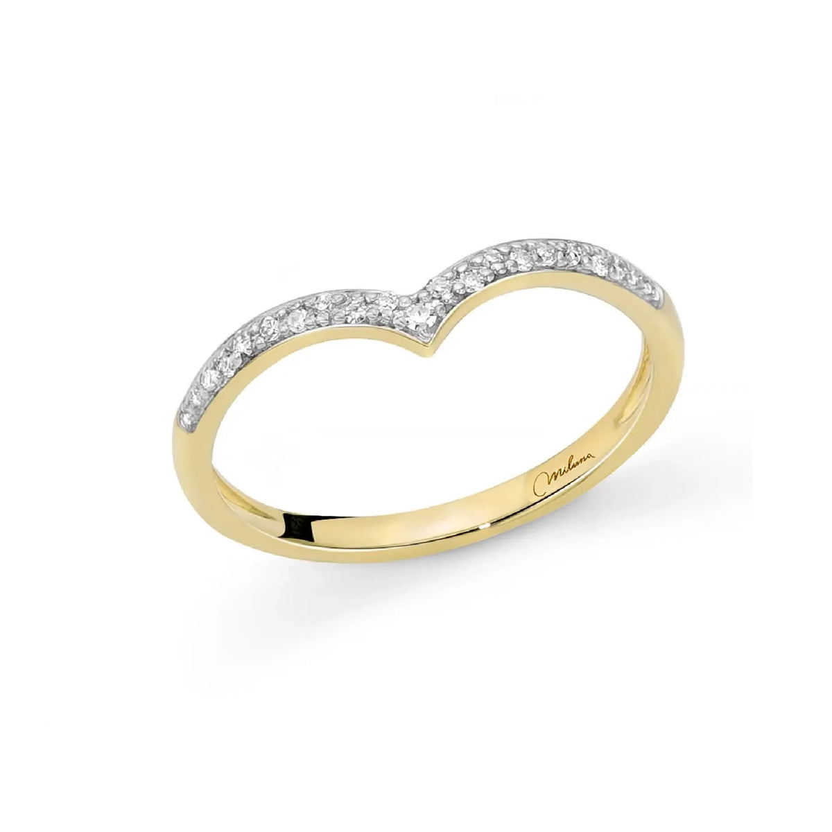 Anello Donna VERETTA CUORE DIAMANTI Miluna