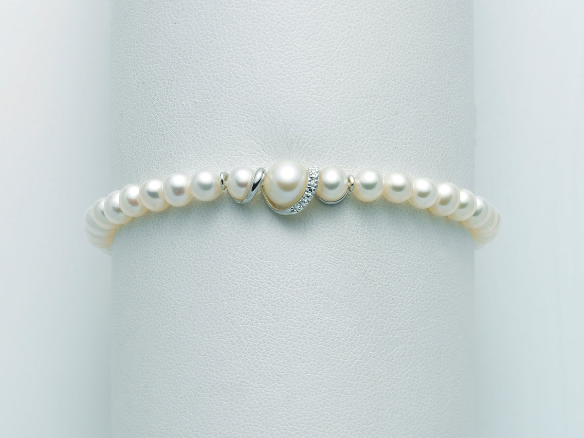 Bracciale Donna PERLE E DIAMANTI Miluna
