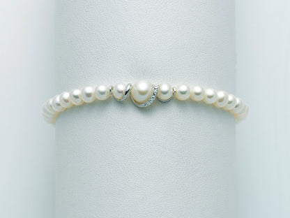 Bracciale Donna PERLE E DIAMANTI Miluna
