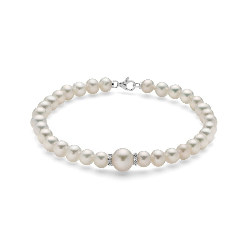 Bracciale Donna PERLE E DIAMANTI Miluna