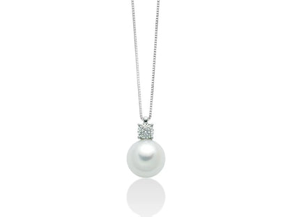 Collana Donna PERLA E DIAMANTI Miluna