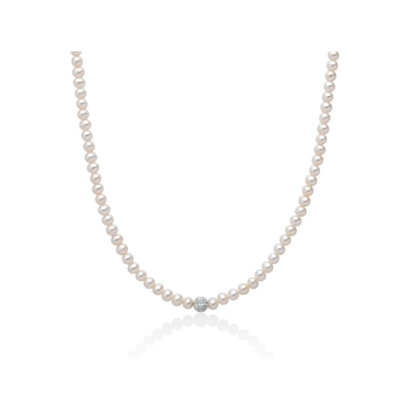 Collana Donna PERLE E SFERA Miluna
