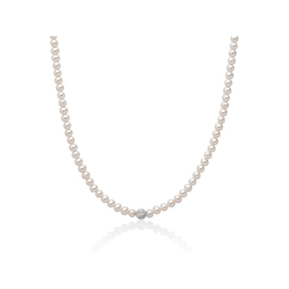 Collana Donna PERLE E SFERA Miluna