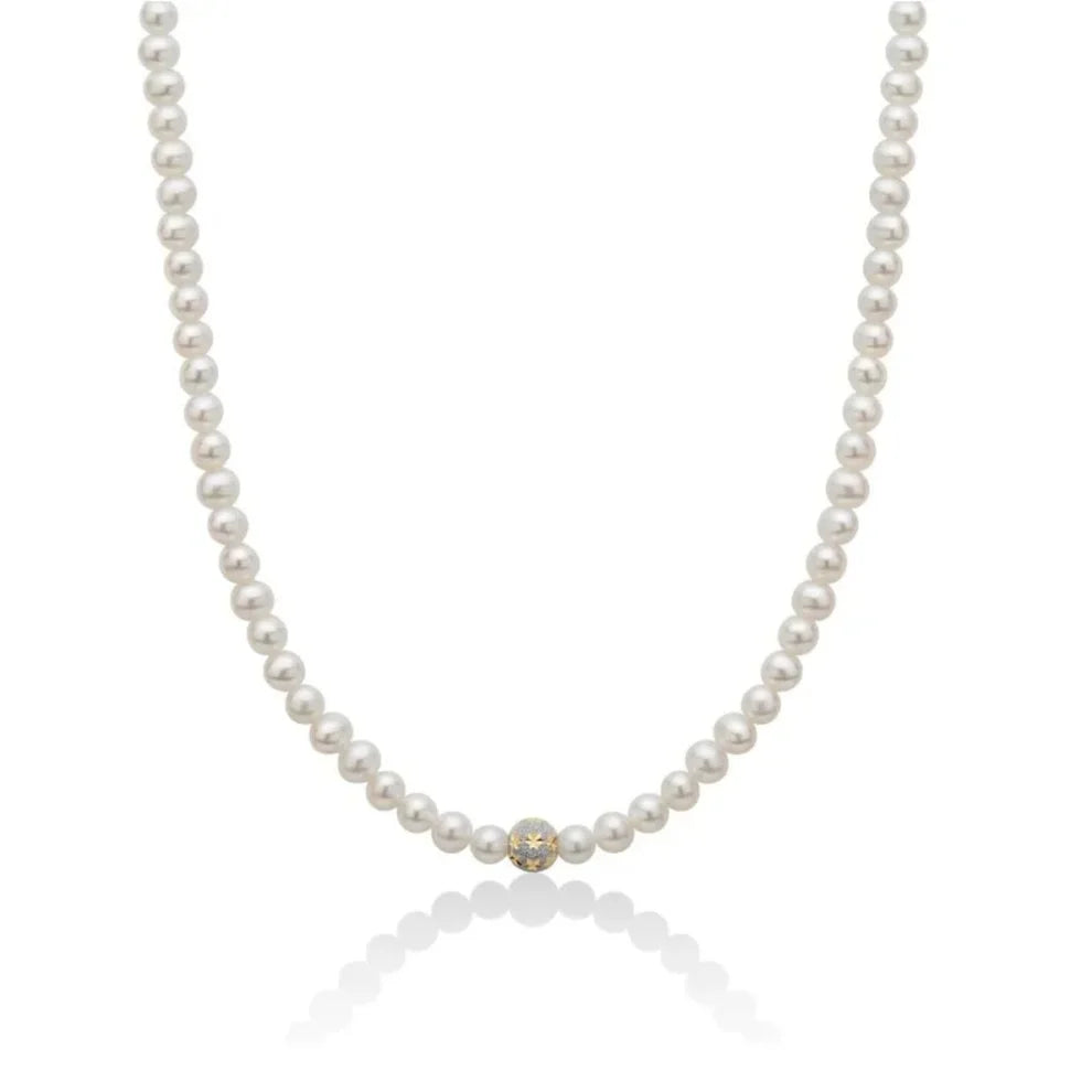 Collana Donna PERLE E SFERA Miluna