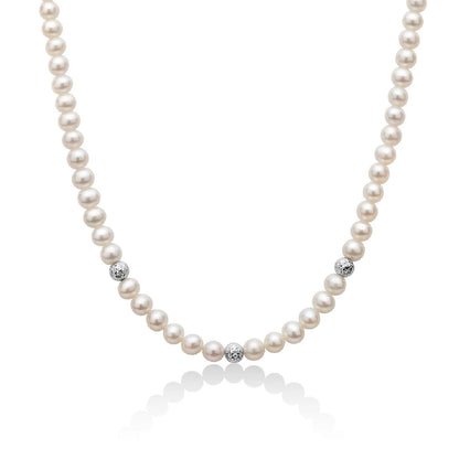 Collana Donna PERLE BOULE Miluna
