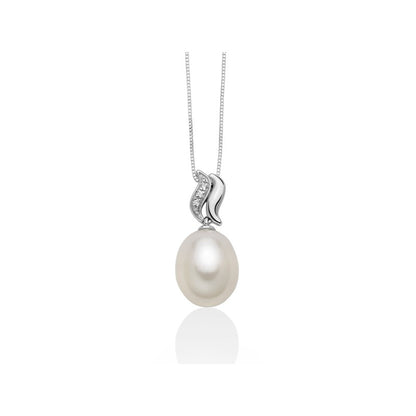 Collana Donna PERLA E DIAMANTI Miluna