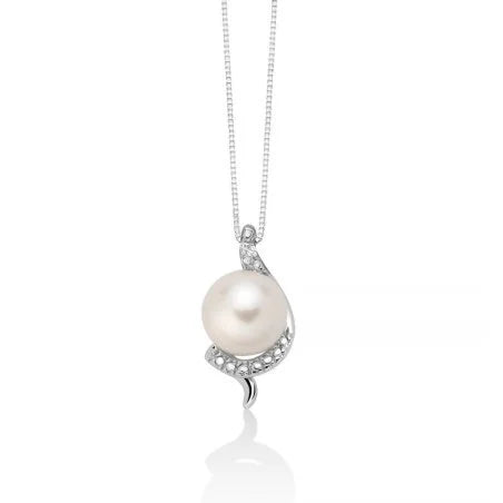 Collana Donna PERLA E DIMANTE Miluna