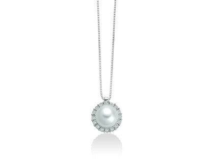 Collier PERLA E DIAMANTI Donna Miluna