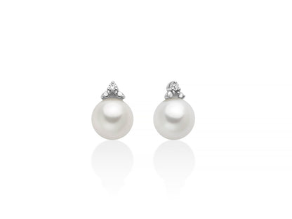 Orecchini Donna PERLE E DIAMANTI Miluna