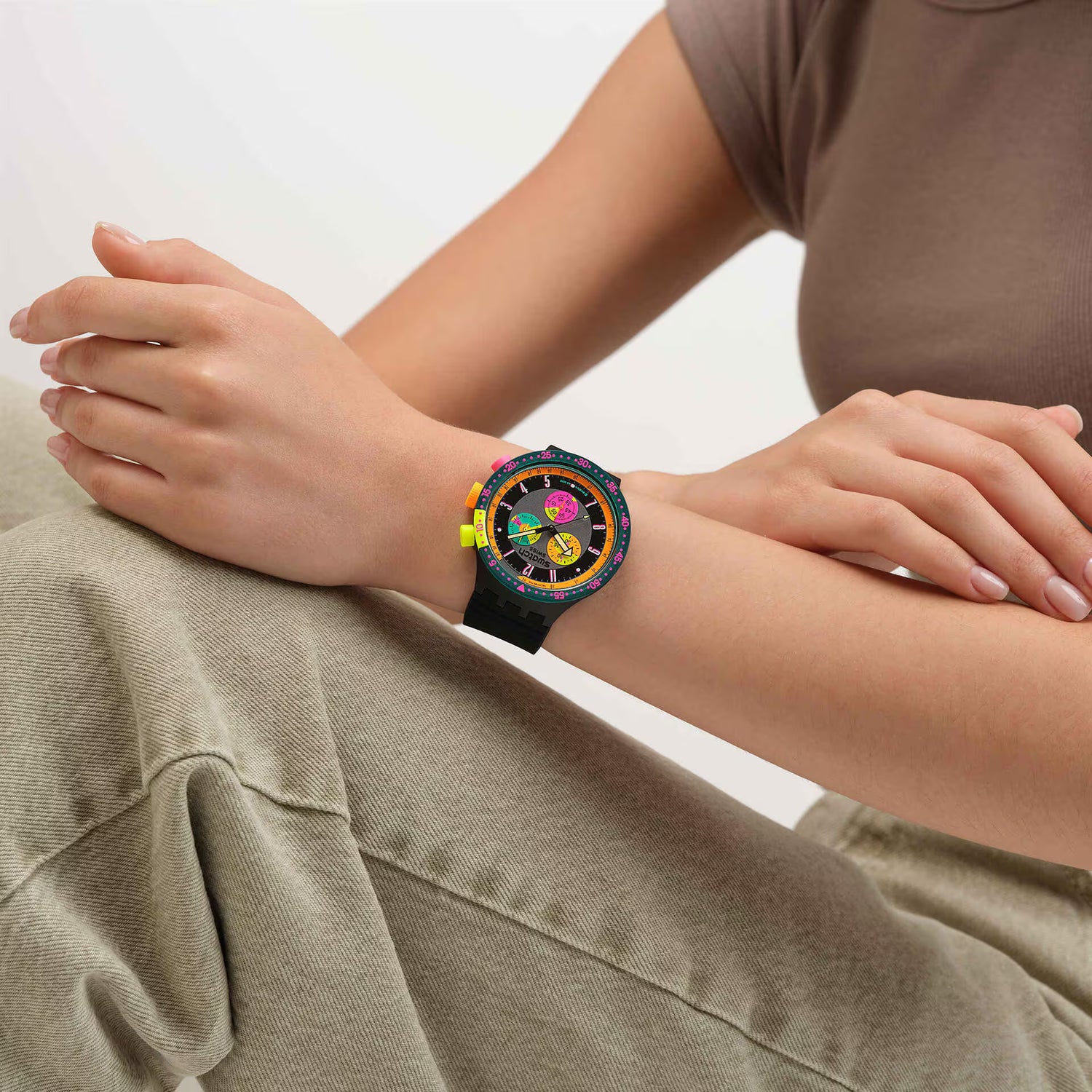 Orologio SWATCH NEON SEPPIA