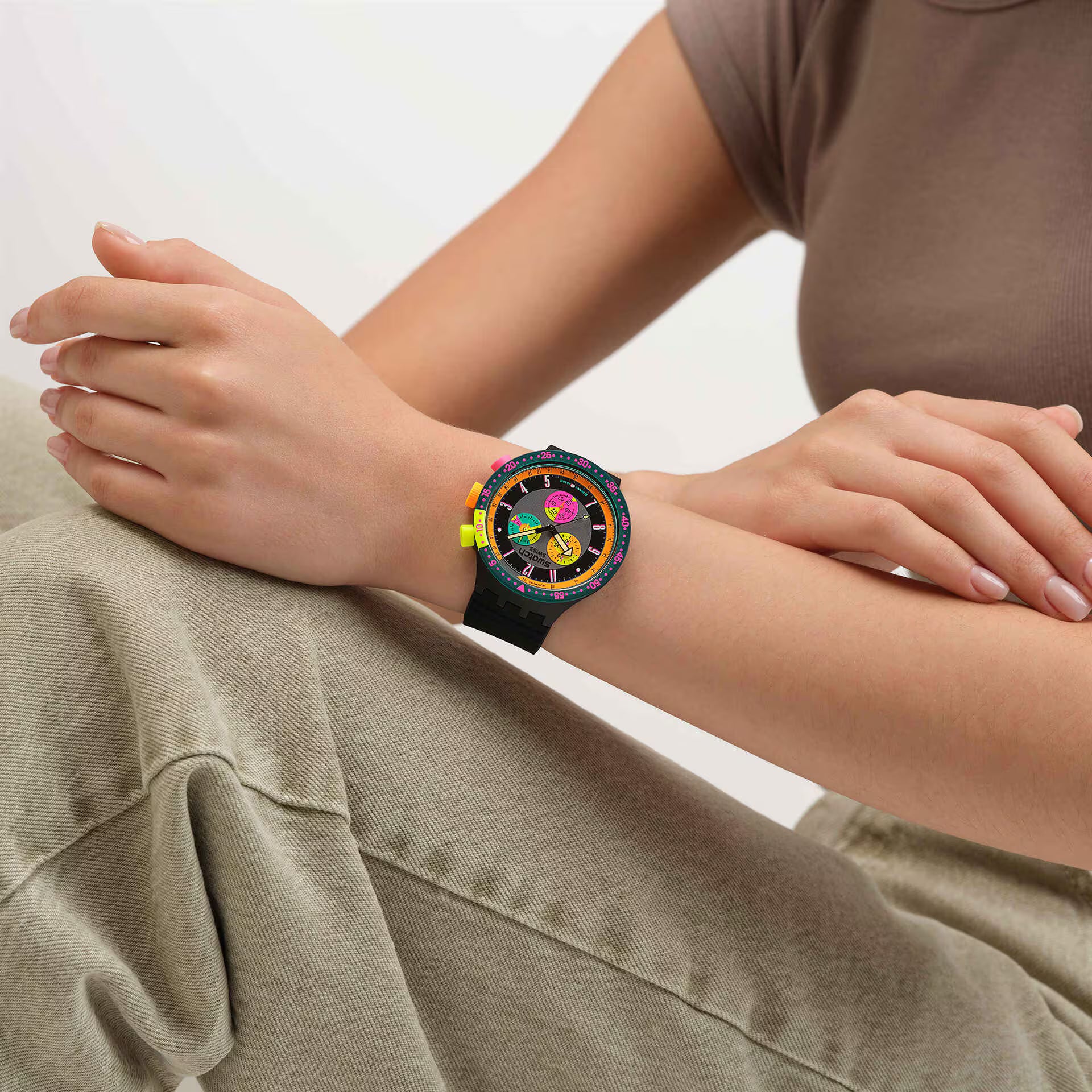 Orologio SWATCH NEON SEPPIA