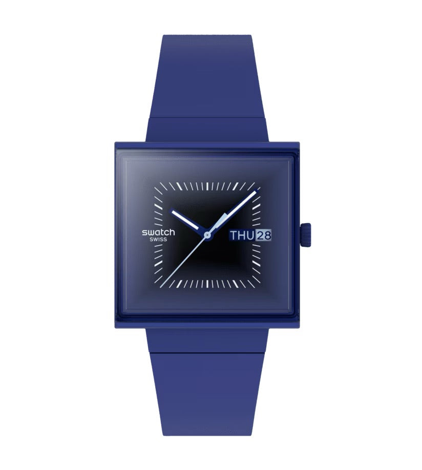 Orologio SQUARELY BLACKLIGHT Swatch