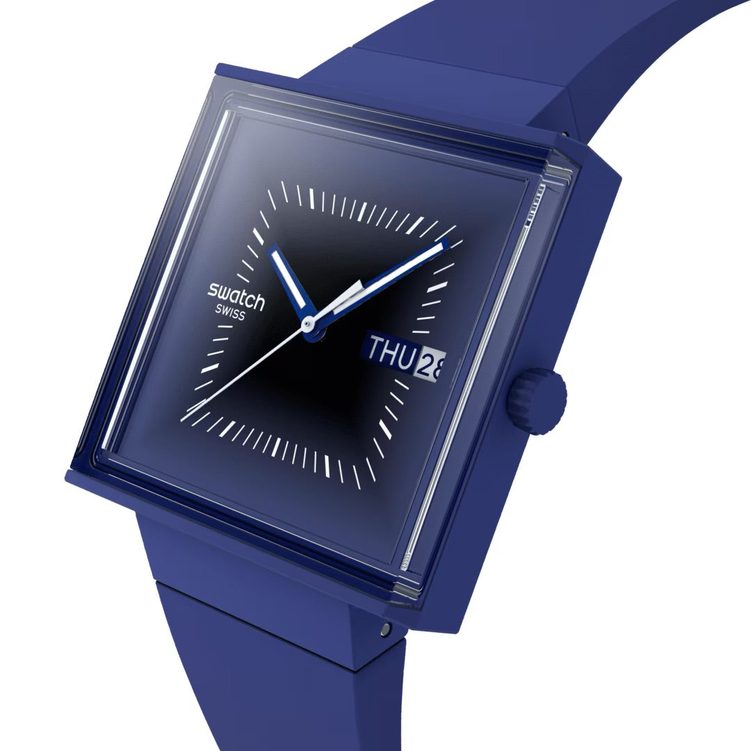 Orologio SQUARELY BLACKLIGHT Swatch