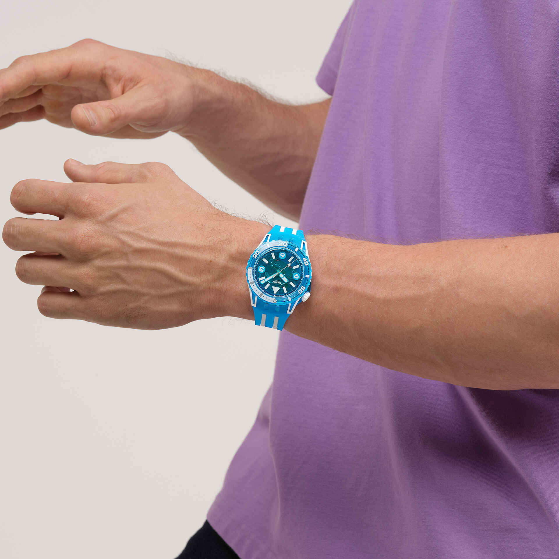 Orologio SWATCH Scuba BLUE FIRE