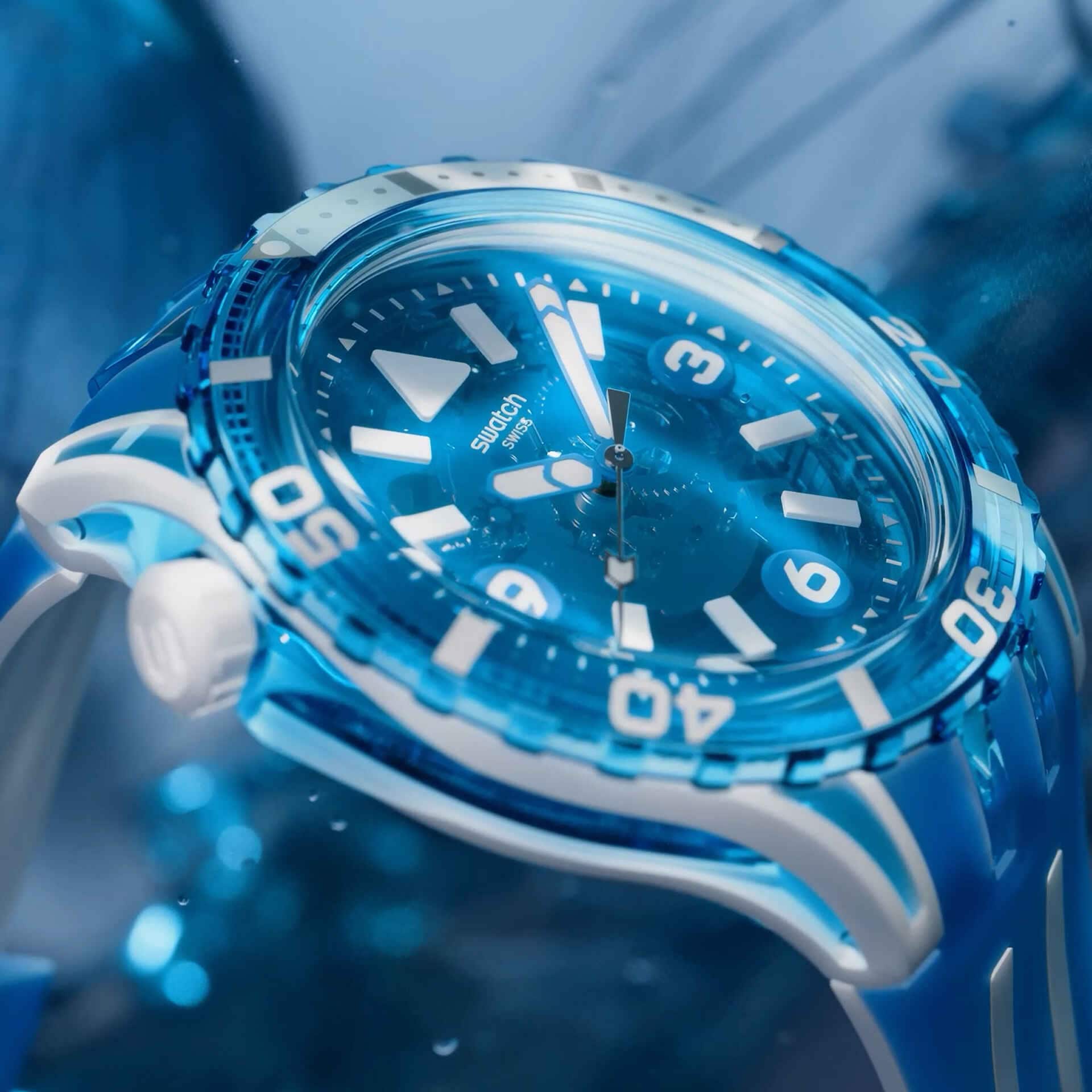 Orologio SWATCH Scuba BLUE FIRE
