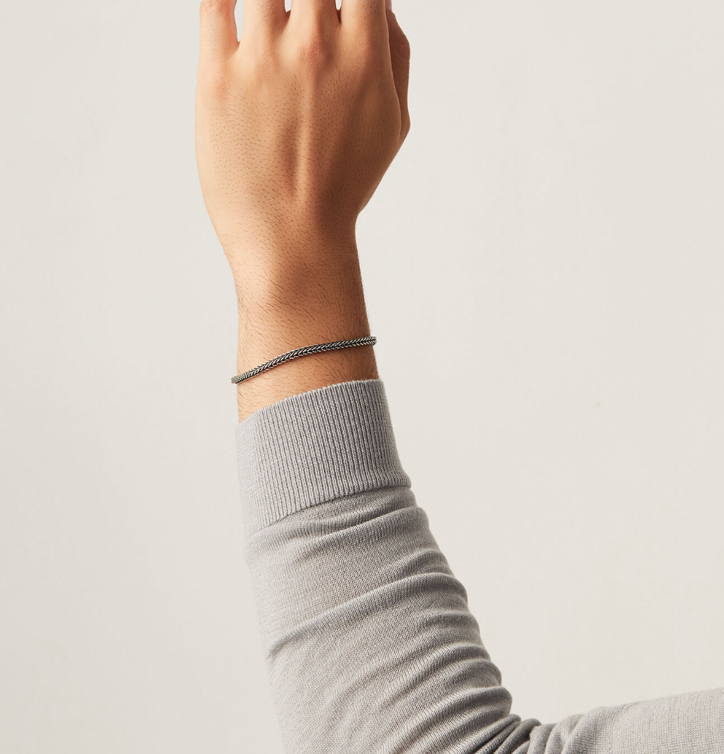 Bracciale Uomo TRECCIA QUADRA PICCOLA Giovanni Raspini
