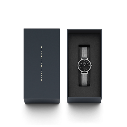 Orologio Petite Lumine Bezel Sterling Black Mop DANIEL WELLINGTON