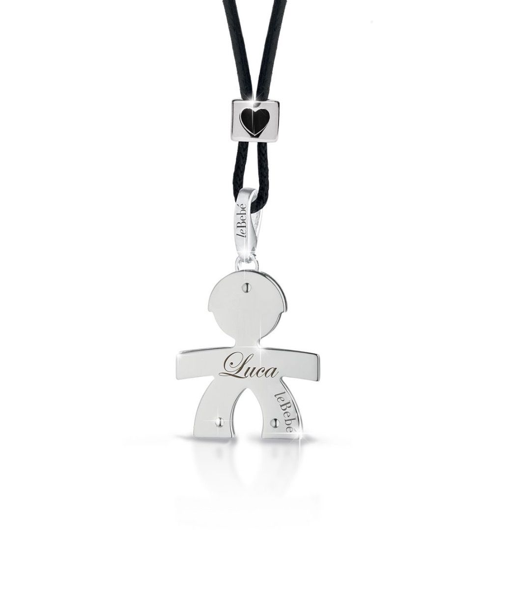 Ciondolo Bimbo Oro Bianco LEBEBE&