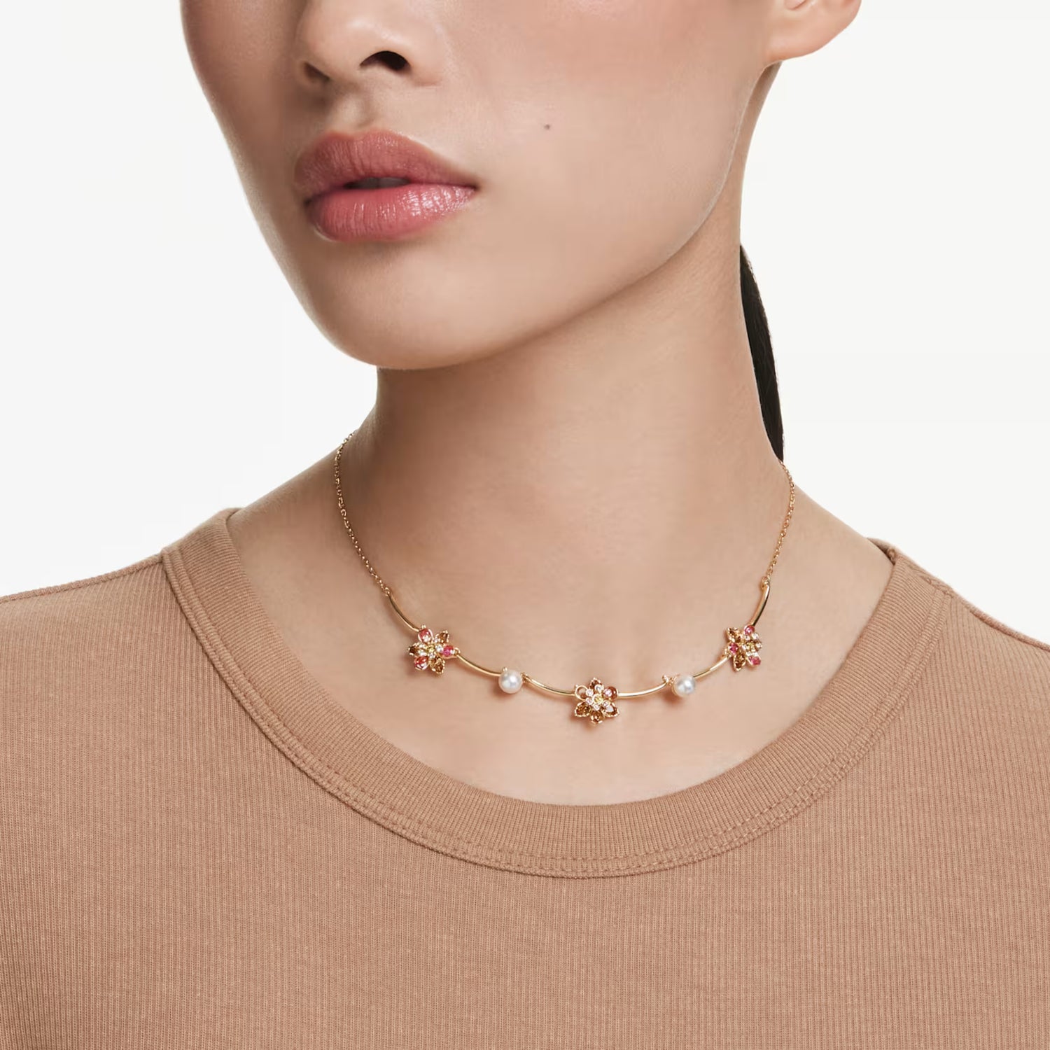 Collana CRYSTAL PEARL FIORE IDYLLIA Swarovski