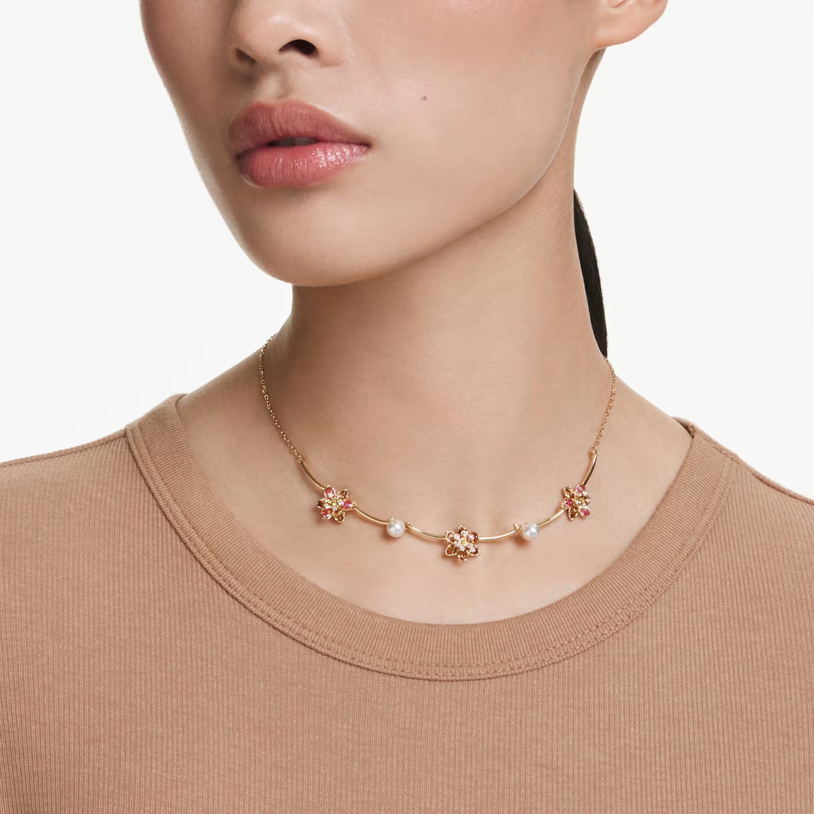 Collana CRYSTAL PEARL FIORE IDYLLIA Swarovski