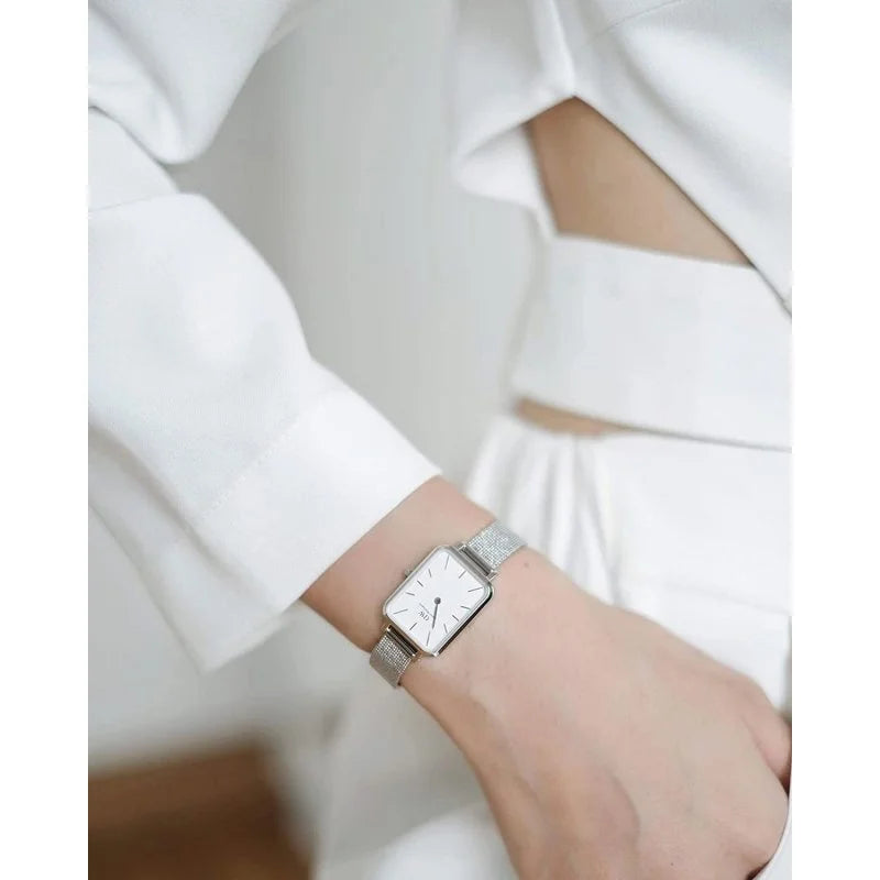 Orologio Donna QUADRO PRESSED STEARLING Daniel Wellington