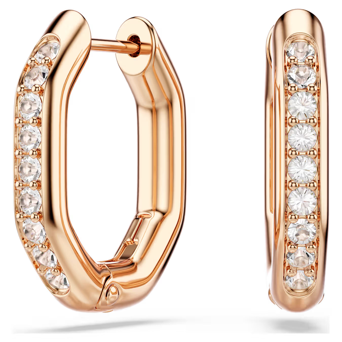 Orecchini a cerchio DEXTERA OTTAGONALI Swarovski