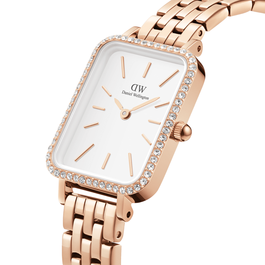 Orologio Quadro Lumine Bezel 5-Link Melrose DANIEL WELLINGTON