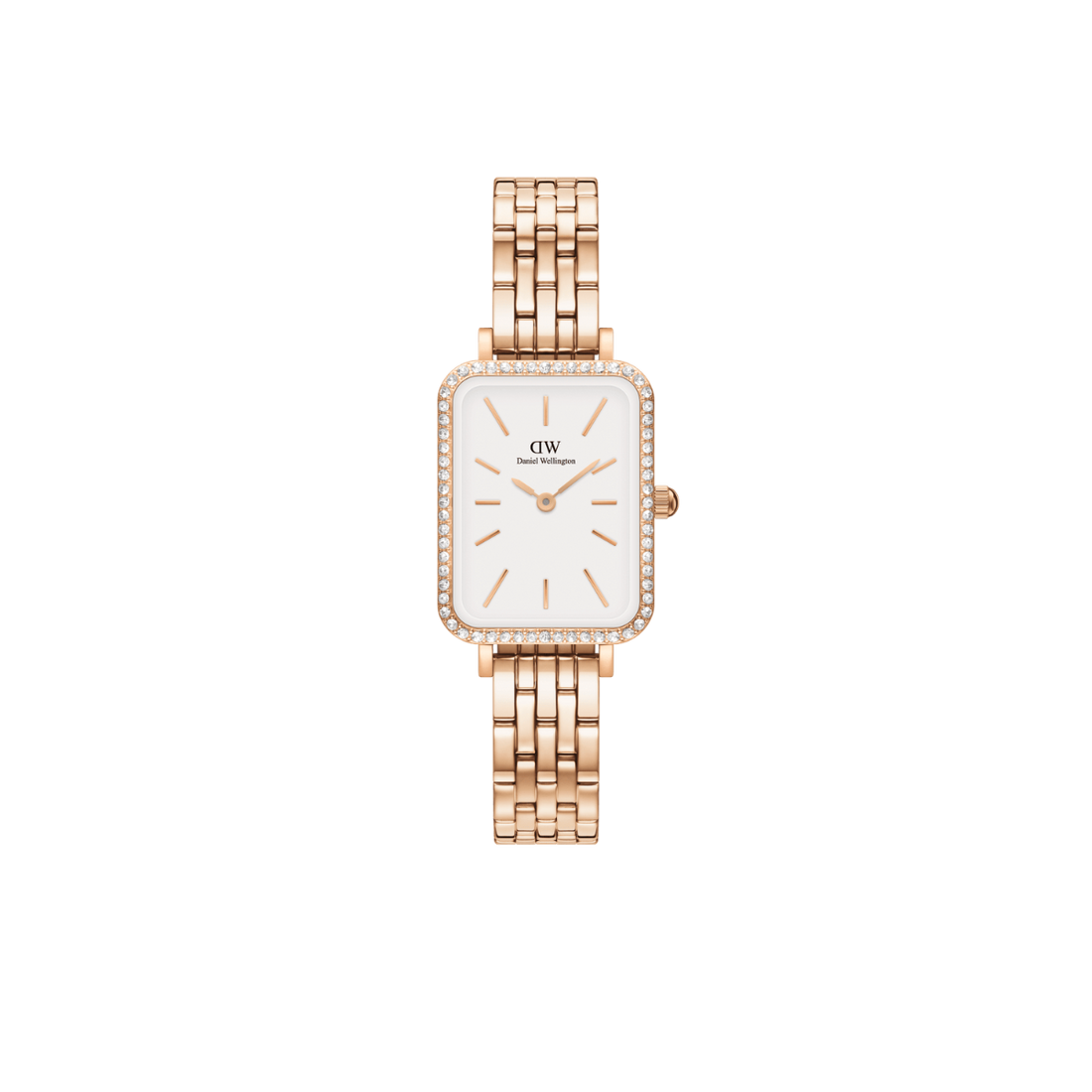 Orologio Quadro Lumine Bezel 5-Link Melrose DANIEL WELLINGTON