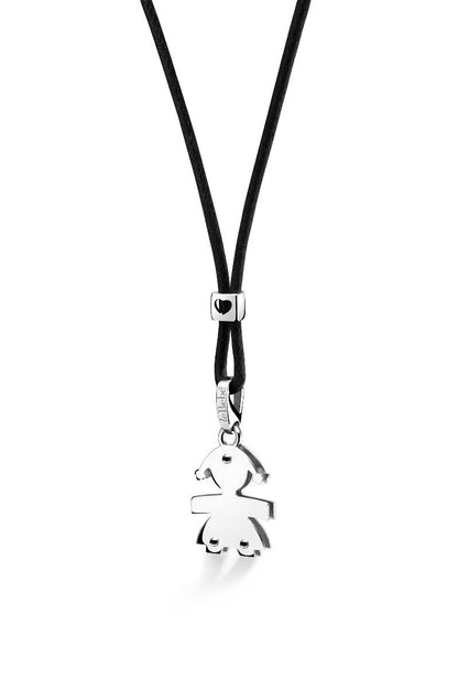 Ciondolo Bimba Oro Bianco LEBEBE&