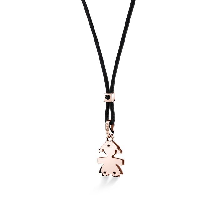 Ciondolo Bimba Oro Rosa LEBEBE&