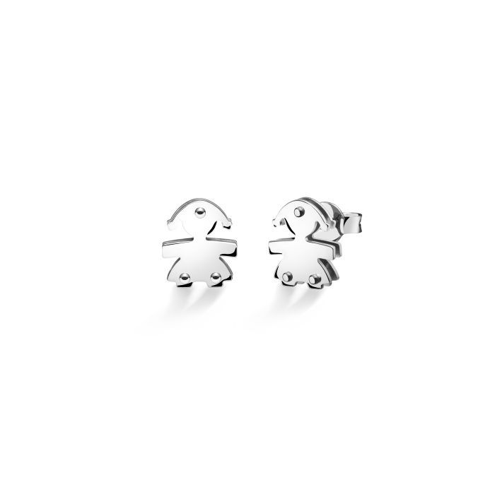 Orecchini Bimba Oro Bianco LEBEBE&