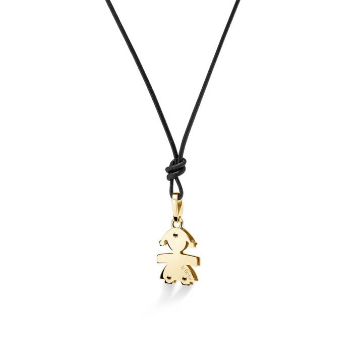 Ciondolo Bimba Oro Giallo e Diamanti LEBEBE&