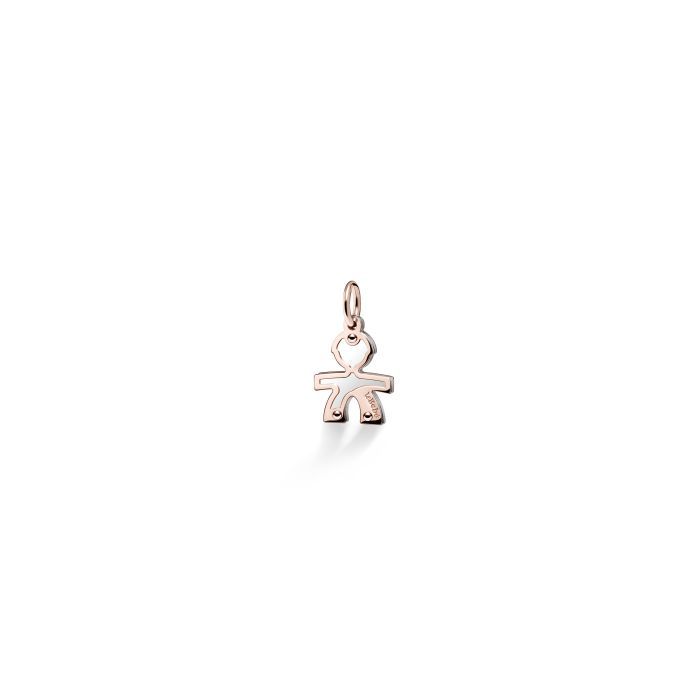 Charm Sagoma Bimbo Argento e Oro Rosa LEBEBE&