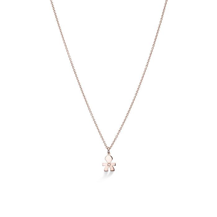 Collana Bimbo Oro Rosa E Diamante LEBEBE&