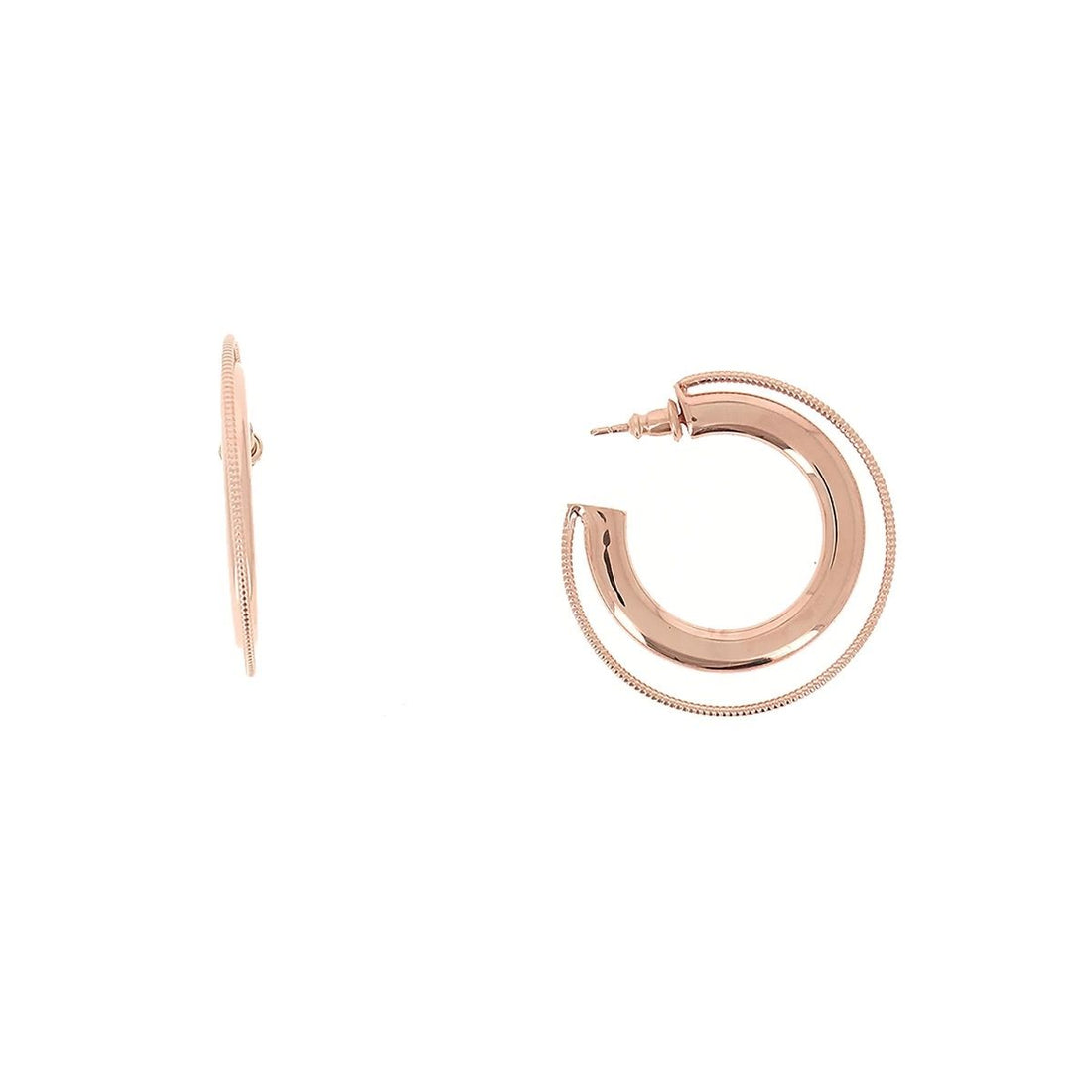 Orecchini CERCHIO POLVERE ROSA Pesavento