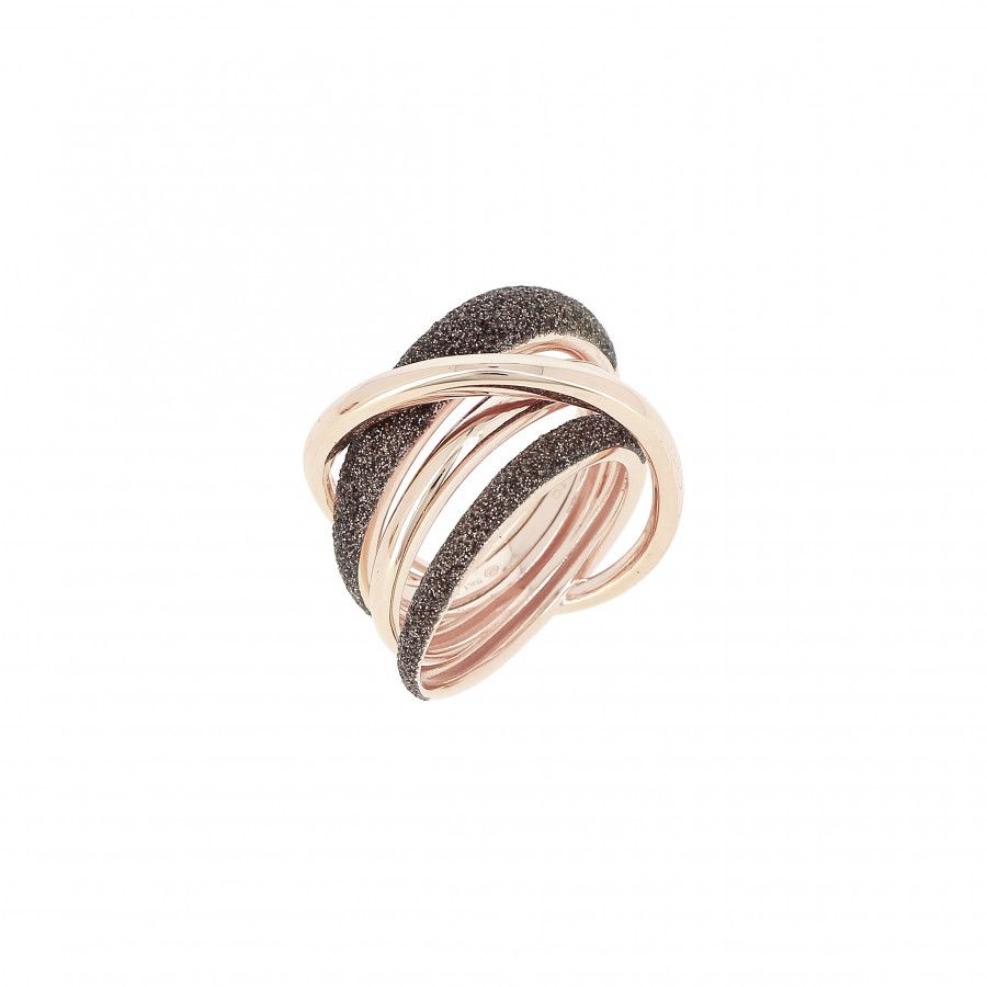 ANELLO PESAVENTO “POLVERE DI SOGNI”  INTRECCIATO