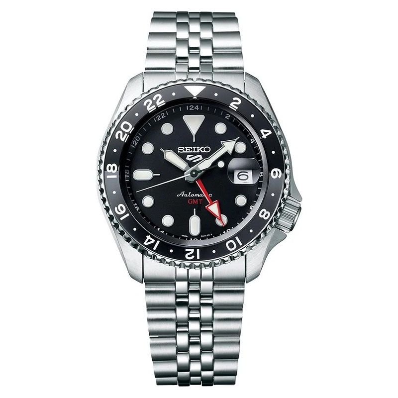 Orologio automatico SEIKO 5 SPORTS GMT NERO SSK001K1